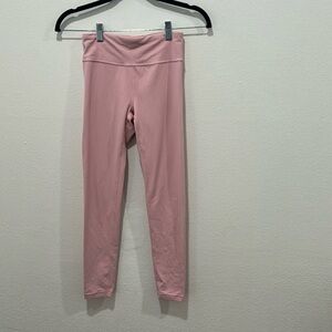 Athleta Girl High Rise Powervita Pink Chit Chat Tight Leggings